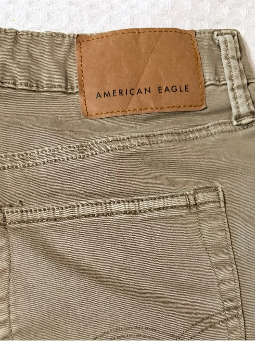 American Eagle Outfitters Men's Khaki Straight Jeans